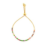 Autumn Style Gold Zirconia Bracelet&bangle Women's Rainbow Shell Bracelet Luxury Adjustable heart eye snake chain Bracelet