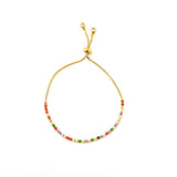 Autumn Style Gold Zirconia Bracelet&bangle Women's Rainbow Shell Bracelet Luxury Adjustable heart eye snake chain Bracelet