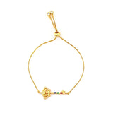 Autumn Style Gold Zirconia Bracelet&bangle Women's Rainbow Shell Bracelet Luxury Adjustable heart eye snake chain Bracelet