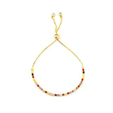 Autumn Style Gold Zirconia Bracelet&bangle Women's Rainbow Shell Bracelet Luxury Adjustable heart eye snake chain Bracelet